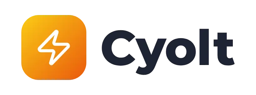 Cyolt logo concept: a lightning-bolt icon beside the Cyolt wordmark