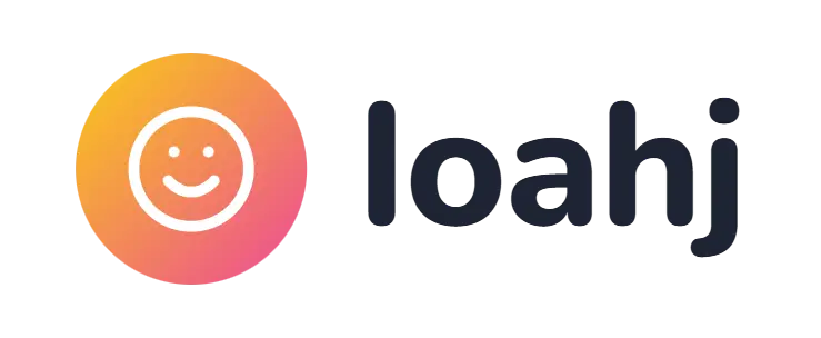 Ioahj logo concept: a smiling-face icon beside the Ioahj wordmark