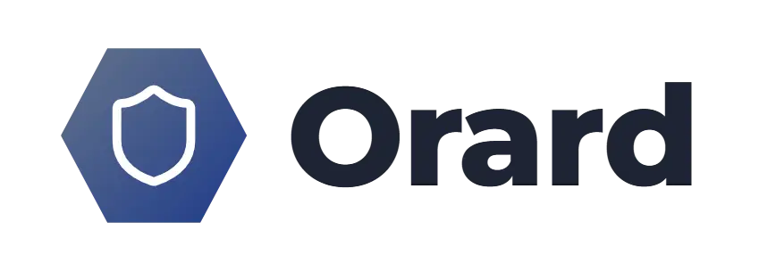Orard logo concept: a shield icon beside the Orard wordmark