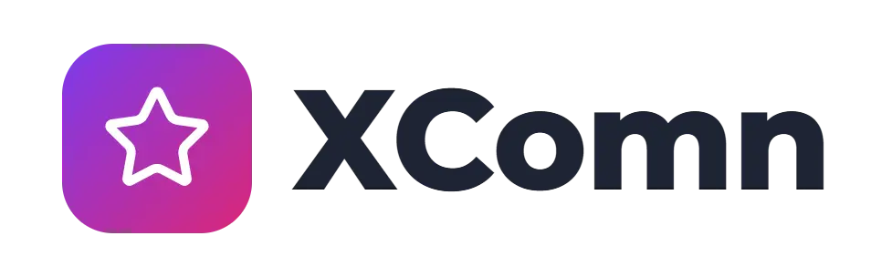 XComn logo concept: a star icon beside the XComn wordmark