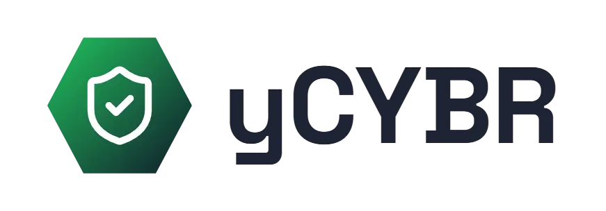 yCYBR logo concept: a check-shield icon beside the yCYBR wordmark